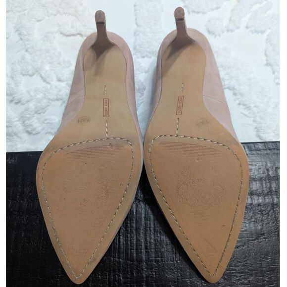 🥿 Vince Camuto Pointed Toe Suede Heels Almond Beige – Size 7.5 M - Picture 10 of 10